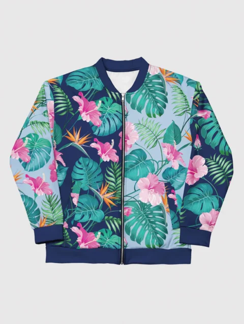 KPop Demon Hunters Zoey's Tropical Bomber Jacket