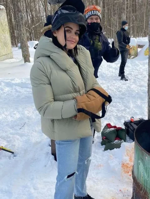 Lucy Hale The Hating Game Puffer Jacket