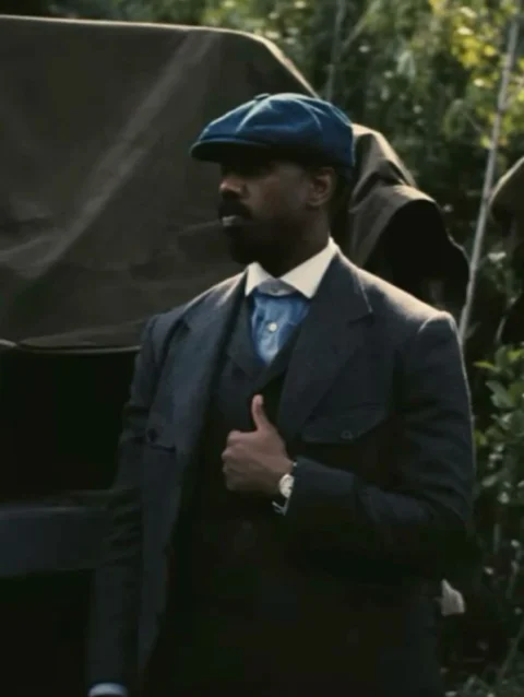 Michael B. Jordan Sinners 2025 Gray Suit