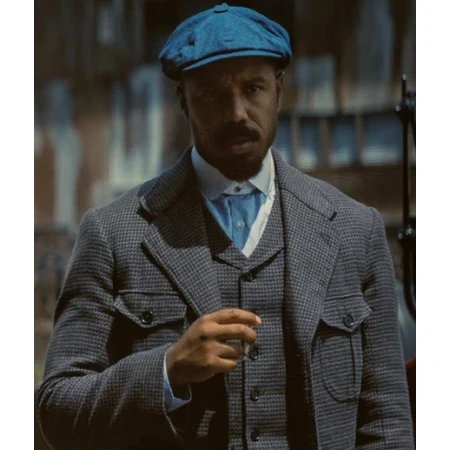 Michael B. Jordan Sinners 2025 Gray Suit