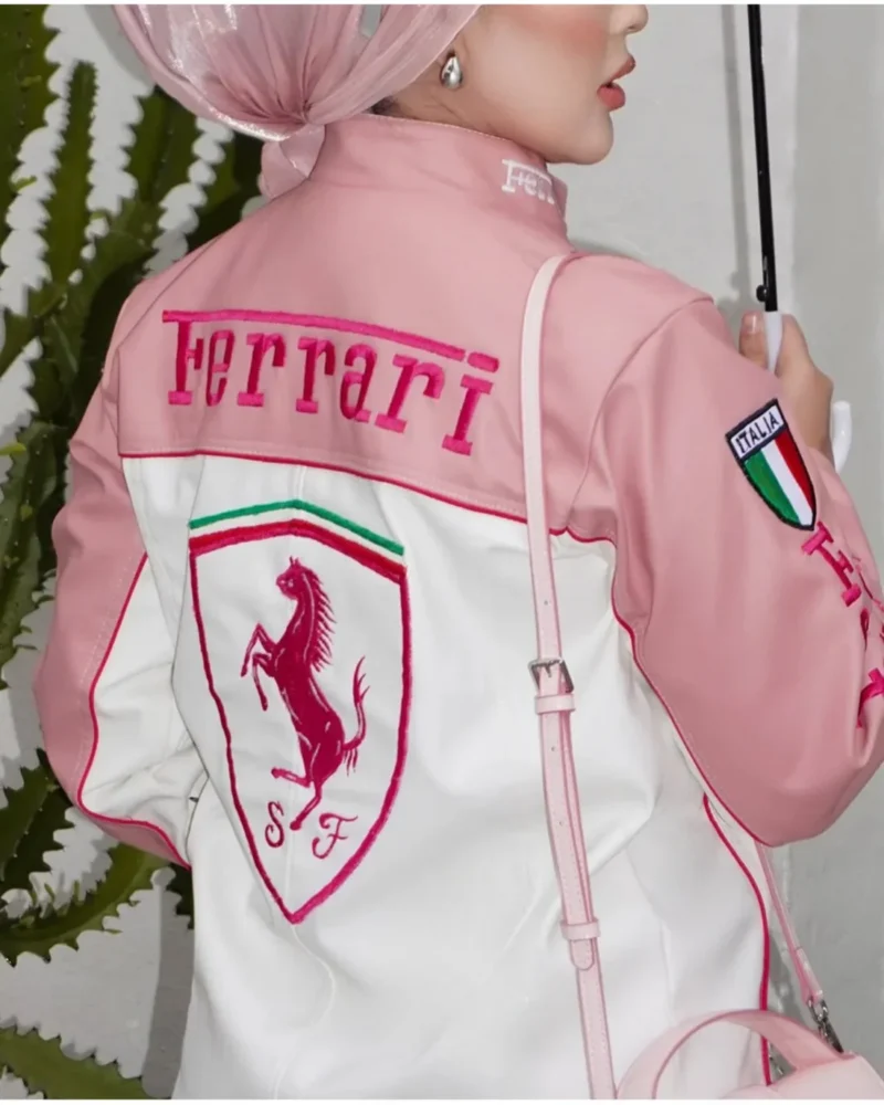 Pink Ferrari Racing Jacket
