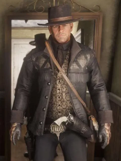 Red Dead Redemption 2 Nuevo Paraíso Gunslinger Black Hunting Jacket