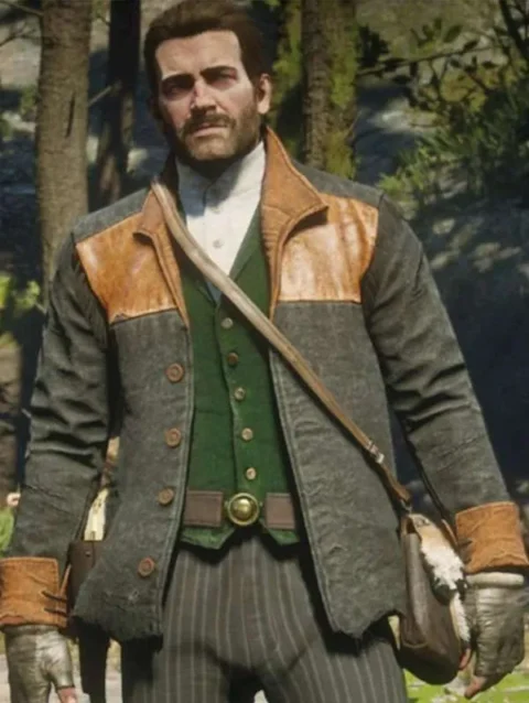 Red Dead Redemption 2 Wool Gray Jacket