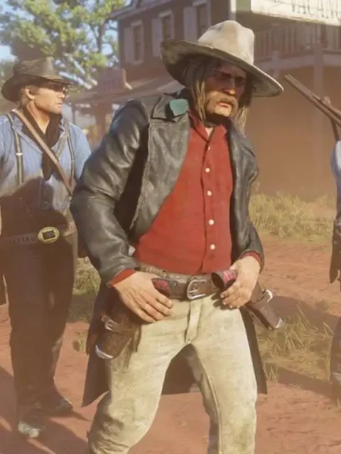 Red Dead Redemption Micah Bell Black Leather Coat