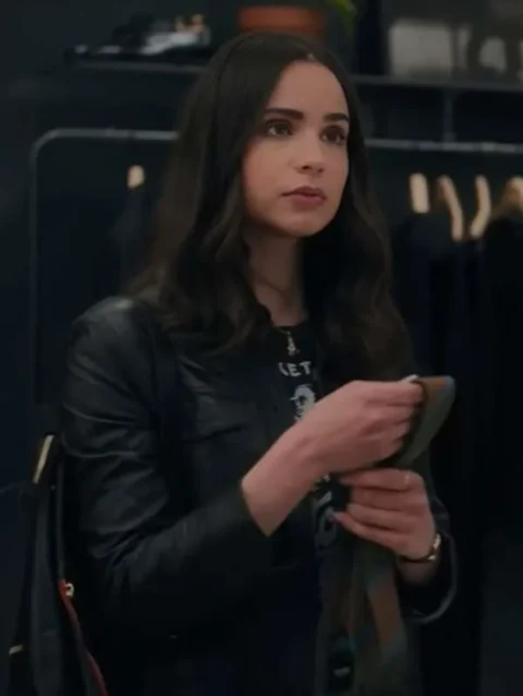 Sofia Carson The Life List 2025 Leather Jacket
