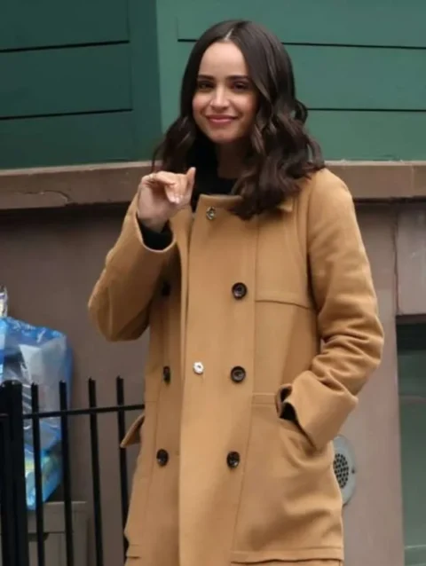 The Life List 2025 Sofia Carson Brown Coat