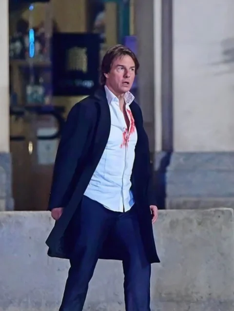 Tom Cruise Mission Impossible 8 Black Coat