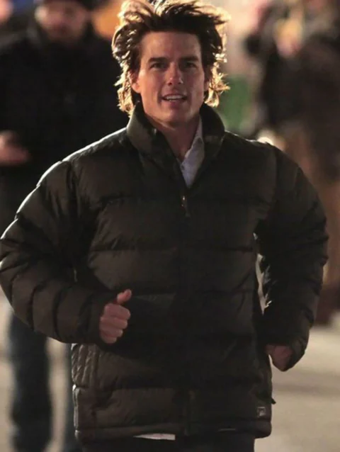 Tom Cruise Mission Impossible Rogue Nation Black Puffer Jacket