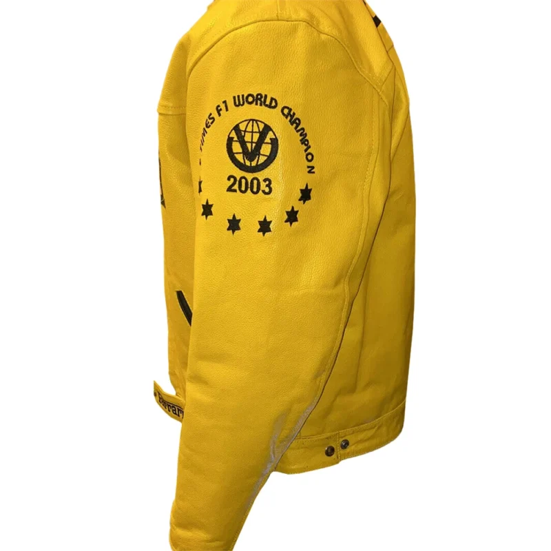 Vintage Biker Ferrari Yellow Jacket