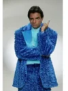 Ludovico P. Luche Blue Fur Suit