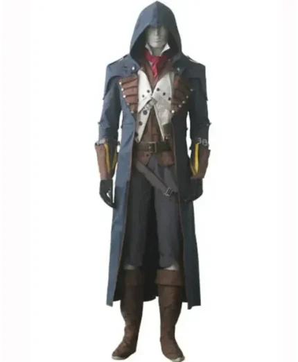 Assassins Creed Arno Dorian Long Coat With Hood