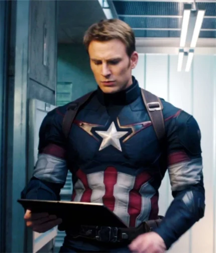 Avengers Age of Ultron Captain America Jacket Leather
