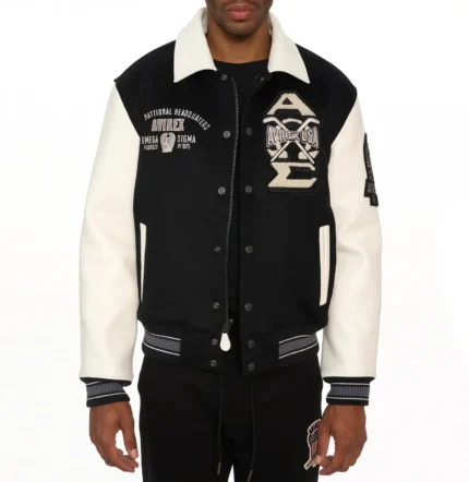 Avirex Omega Wool Jacket Leather