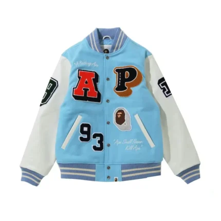 BAPE Varsity Jacket Crazy Patch