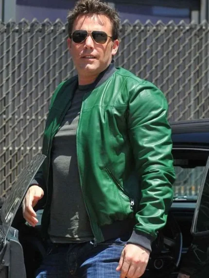 Ben Affleck Green Bomber Jacket