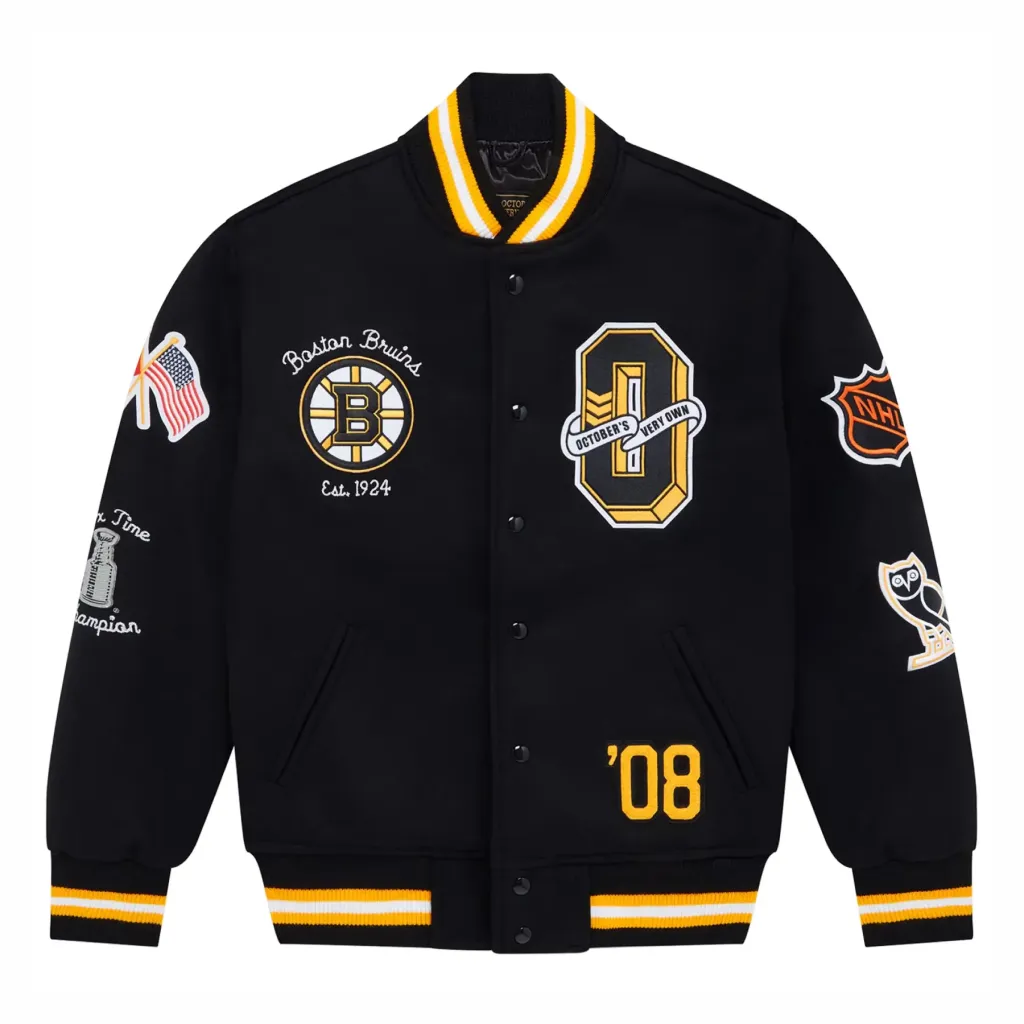 Boston-Bruins-OVO-x-NHL-Black-Full-Snap-Varsity-Jacket.webp