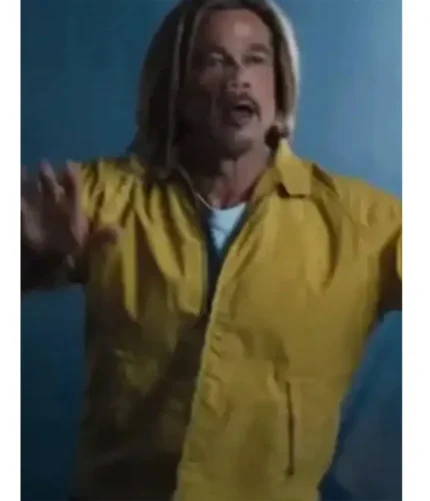 Brad Pitt Bullet Train Jacket Yellow