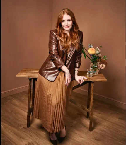 Deep Cover Bryce Dallas Howard Leather Blazer