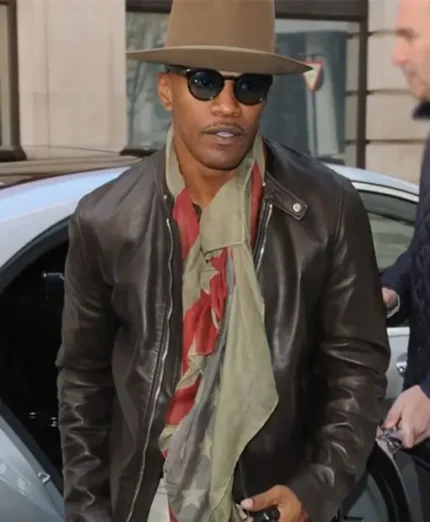 Jamie Foxx Back in Action Brown Jacket Leather