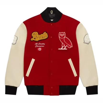 OVO Roots Varsity Red Jacket