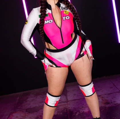 Pink Moto Mami Costume