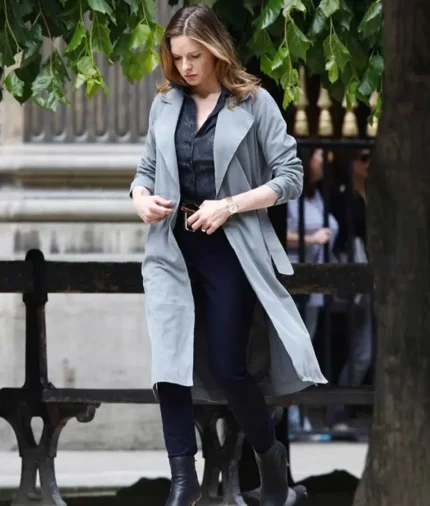 Rebecca Ferguson Mission Impossible 6 Trench Coat Gray