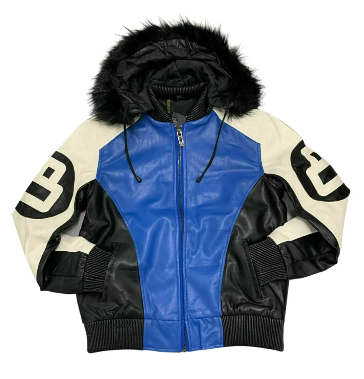 Robert-Phillipe-Blue-8-Ball-Jacket-with-Fur-Hood.webp