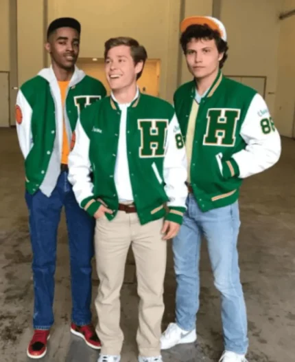 Stranger Things S4 BaseBall Varsity Jacket Green
