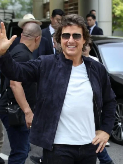 Tom Cruise Mission Impossible 7 Jacket Blue