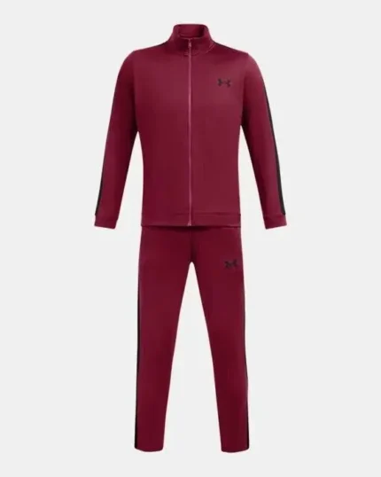 Under Armour KNIT Track Suit K Maroon