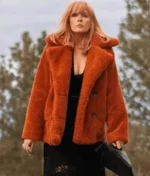 Beth Dutton Orange Fur Coat Yellowstone