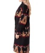 Yellowstone S05 Beth Dutton Black Printed Coat-2