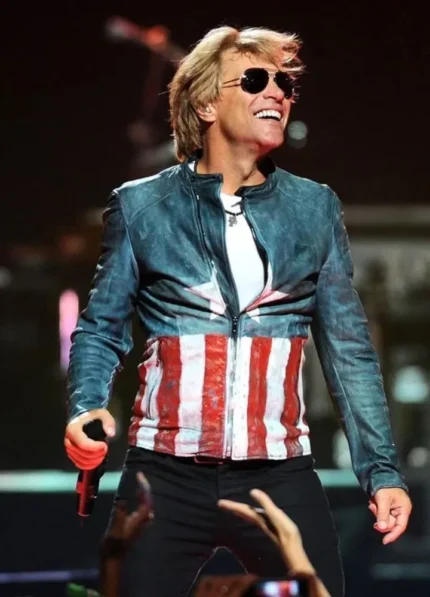Jon Bon Jovi Captain America Leather Jacket