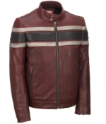 Men’s Retro Red Waxed Vintage Jacket