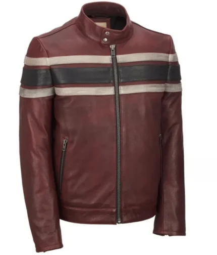 Men’s Retro Red Waxed Vintage Jacket