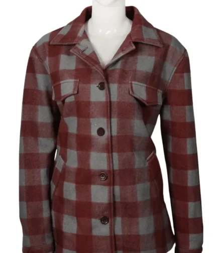 Yellowstone Beth Dutton Maroon Blazer Coat-1