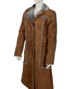Yellowstone Beth Dutton Suede Leather Coat-4