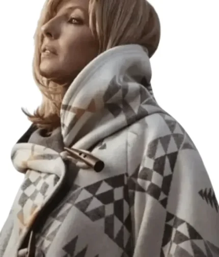Yellowstone Beth Dutton S05 White Cloak Coat