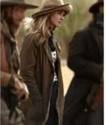 Yellowstone Series 1883 Elsa Dutton Brown Trench Coat-2