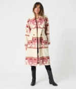 Yellowstone SO5 Beth Dutton Pink Printed Coat-3