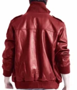 Red Leather Jacket Men-3