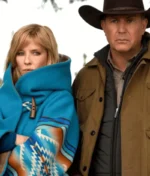 Kelly Reilly Beth Dutton Blue Coat-3
