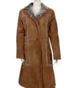 Yellowstone Beth Dutton Suede Leather Coat-2