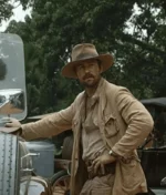 Yellowstone Series 1923 Spencer Dutton Vintage Beige Wool Jacket-2