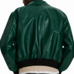 Men’s Dark Green Leather Jacket-2