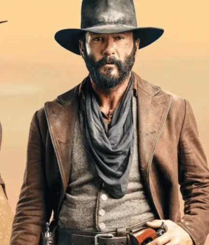 Yellowstone Series 1883 James Dutton Brown Coat-1