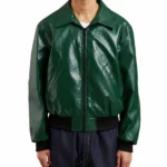 Men’s Dark Green Leather Jacket