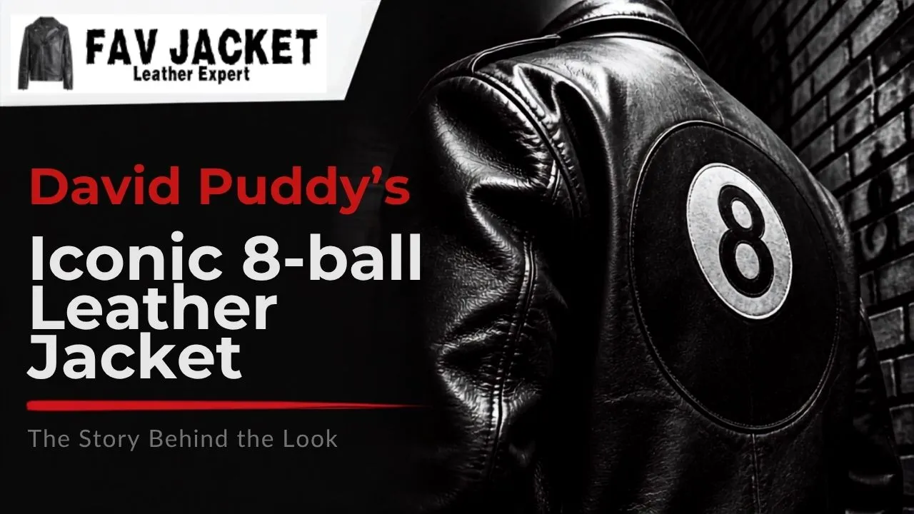 David Puddy's Iconic 8-Ball Leather Jacket