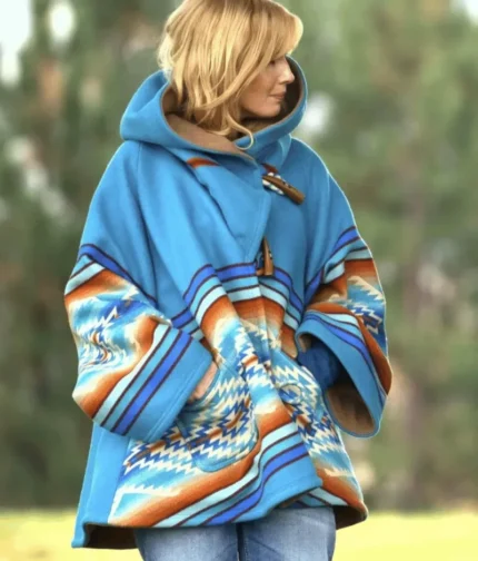 Kelly Reilly Beth Dutton Blue Coat