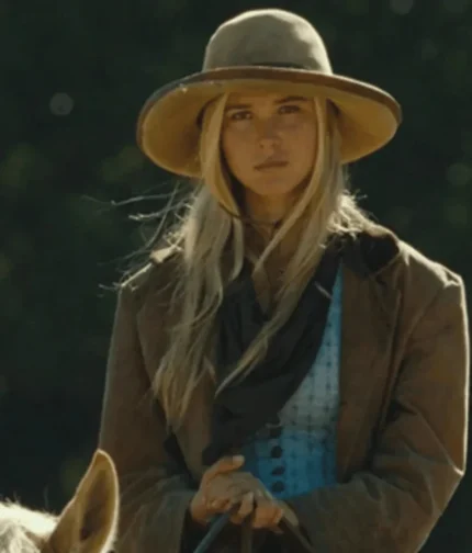 Yellowstone Series 1883 Elsa Dutton Brown Trench Coat